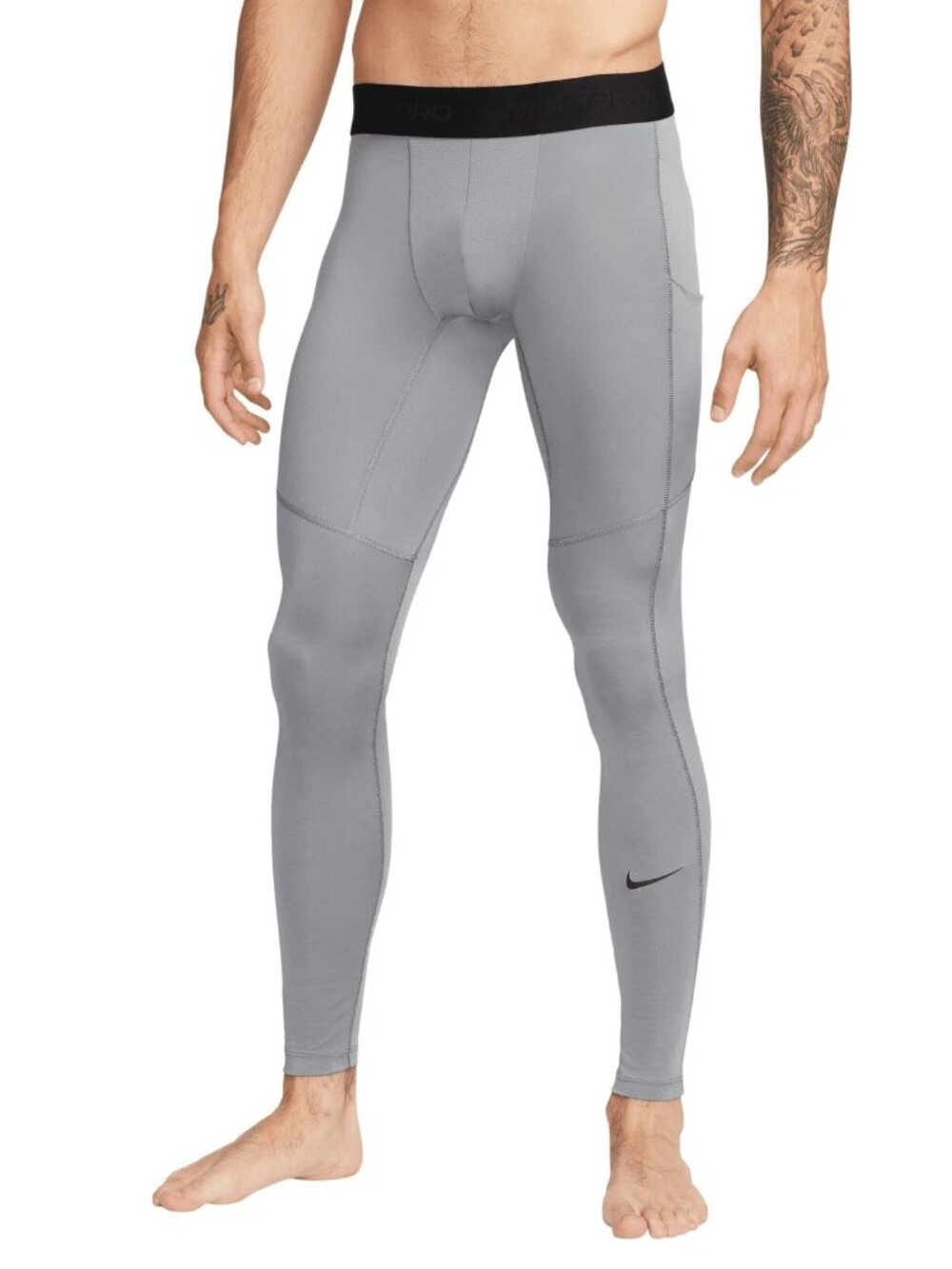 Nike Pro Dri-Fit Fitness Tights Training Compression Mens Small S Grey 7952 NWT